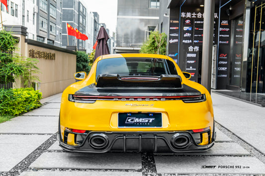 Porsche 911 992 992.1 Carerra Base/S/T/4/4S/Targa 4/Targa 4S/GTS 2020 2021 2022 2023 2024 with Aftermarket Parts - Ducktail Spoiler Carbon Fiber/FRP from CMST Tuning