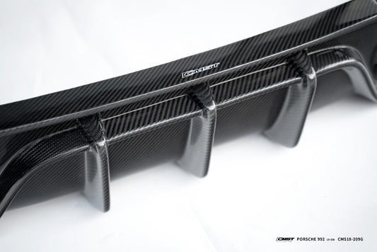Porsche 992 992.1 Carerra Base/S/T/4/4S/Targa 4/Targa 4S/GTS (Sport Design Aerokit Package only) 2020 2021 2022 2023 2024 with Aftermarket Parts - Rear Diffuser Carbon Fiber/FRP from CMST Tuning