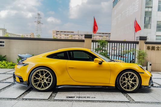 Porsche 911 992 992.1 Carerra Base/S/T/4/4S/Targa 4/Targa 4S/GTS (Sport Design Aerokit Package only) 2020 2021 2022 2023 2024 with Aftermarket Parts - Side Skirts Carbon Fiber/FRP from CMST Tuning