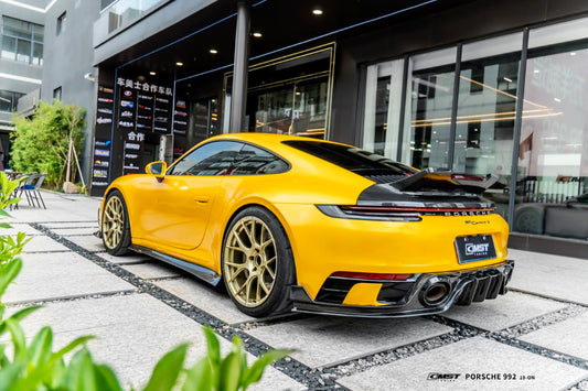 Porsche 911 992 992.1 Carerra Base/S/T/4/4S/Targa 4/Targa 4S/GTS (Sport Design Aerokit Package only) 2020 2021 2022 2023 2024 with Aftermarket Parts - Side Skirts Carbon Fiber/FRP from CMST Tuning
