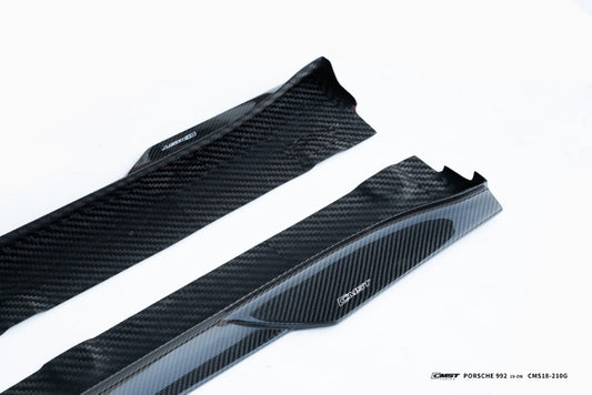 Porsche 911 992 992.1 Carerra Base/S/T/4/4S/Targa 4/Targa 4S/GTS (Sport Design Aerokit Package only) 2020 2021 2022 2023 2024 with Aftermarket Parts - Side Skirts Carbon Fiber/FRP from CMST Tuning