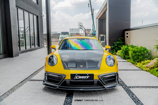 Porsche 992 992.1 Carerra Base/S/T/4/4S/Targa 4/Targa 4S/GTS (Sport Design Aerokit Package only) 2020 2021 2022 2023 2024 with Aftermarket Parts - Upper Valences Carbon Fiber/FRP from CMST Tuning