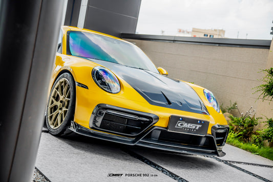 Porsche 992 992.1 Carerra Base/S/T/4/4S/Targa 4/Targa 4S/GTS (Sport Design Aerokit Package only) 2020 2021 2022 2023 2024 with Aftermarket Parts - Upper Valences Carbon Fiber/FRP from CMST Tuning