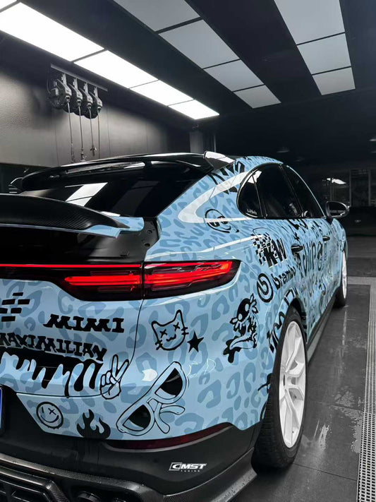 Porsche Cayenne 9Y0 9Y0.1 Base/S/Turbo/Turbo S 2019-2023 & Cayenne 9Y3 9Y3.1 Base/S/Turbo/Turbo S 2019-2023 with Aftermarket Parts - Carbon Fiber & FRP Rear Diffuser from CMST Tuning