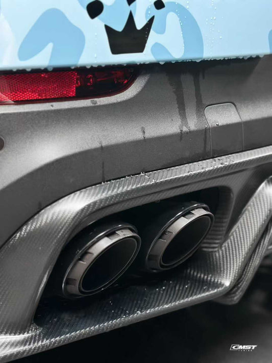 Porsche Cayenne 9Y0 9Y0.1 Base/S/Turbo/Turbo S 2019-2023 & Cayenne 9Y3 9Y3.1 Base/S/Turbo/Turbo S 2019-2023 with Aftermarket Parts - Carbon Fiber & FRP Rear Diffuser from CMST Tuning
