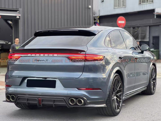 Porsche Cayenne 9Y3 9Y3.1 Base/S/GTS/Turbo/Turbo S/Turbo GT 2019 2020 2021 2022 2023 & Cayenne 9Y3 9Y3.2 Base/S/GTS/Turbo/Turbo S/Turbo GT 2024 with Aftermarket Parts - Rear Spoiler Carbon Fiber / FRP from CMST Tuning