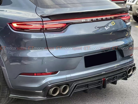 Porsche Cayenne 9Y3 9Y3.1 Base/S/GTS/Turbo/Turbo S/Turbo GT 2019 2020 2021 2022 2023 & Cayenne 9Y3 9Y3.2 Base/S/GTS/Turbo/Turbo S/Turbo GT 2024 with Aftermarket Parts - Rear Spoiler Carbon Fiber / FRP from CMST Tuning