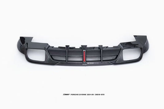 Porsche Cayenne 9Y0 9Y0.2 Base/S/AWD/E-Hybrid 2024-ON & Cayenne 9Y3 9Y3.2 Base/S/AWD/E-Hybrid 2024-ON with Aftermarket Parts - Rear Diffuser & Canards Carbon Fiber / FRP from CMST Tuning