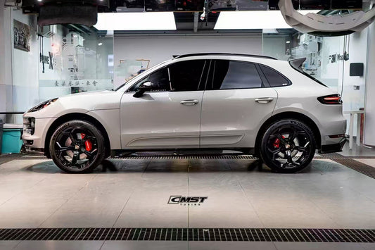 Porsche Macan 95B.1 Base/S/GTS/Sport Edition/Turbo 2016 2017 2018 & Macan 95B.2 Base/S/GTS/Turbo 2019 2020 2021 with Aftermarket Parts - Rear Roof Spoiler Carbon Fiber / FRP from CMST Tuning