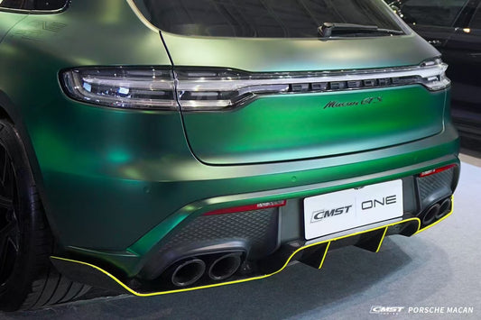 Porsche Macan 95B.3 Base/S/T 2022 2023 2024 2025 with Aftermarket Parts - Rear Diffuser Carbon Fiber / FRP from CMST Tuning