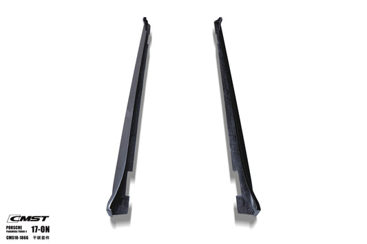 Porsche Panamera 971 971.1 RWD/Base/4/4S/GTS/Turbo/Turbo S 2017 2018 2019 2020 & Panamera 971 971.2 RWD/Base/4/4S/GTS/Turbo/Turbo S 2021 2022 2023 with Aftermarket Parts - Side Skirts Pre-preg Carbon Fiber / FRP from CMST Tuning