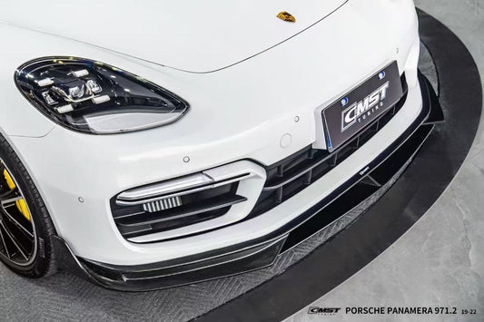 Porsche Panamera 971 971.1 RWD/Base/4/4S/GTS/Turbo/Turbo S 2017-2020 & Panamera 971 971.2 RWD/Base/4/4S/GTS/Turbo/Turbo S 2021-2023 with Aftermarket Parts - V2 Style Pre-preg Carbon & FRP Side Skirts from CMST Tuning