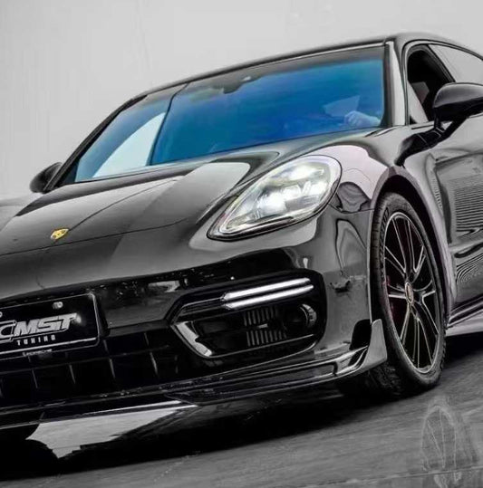 Porsche Panamera 971 971.1 RWD/Base/4/4S/GTS/Turbo/Turbo S 2017 2018 2019 2020 & Panamera 971 971.2 RWD/Base/4/4S/GTS/Turbo/Turbo S 2021 2022 2023 with Aftermarket Parts - Upper Valences Pre-preg Carbon Fiber / FRP from CMST Tuning