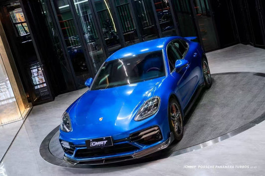 Porsche Panamera 971 971.1 RWD/Base/4/4S/GTS/Turbo/Turbo S 2017-2020 & Panamera 971 971.2 RWD/Base/4/4S/GTS/Turbo/Turbo S 2021-2023 with Aftermarket Parts - V2 Style Pre-preg Carbon & FRP Side Skirts from CMST Tuning