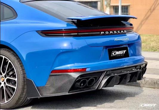 Porsche Panamera 976 Base 4 4S E-Hybird 2024 (suitable for GTS and Turbo if active spoiler is deactivated) with Aftermarket Parts - Rear Spoiler Pre-preg Carbon Fiber / FRP from CMST Tuning