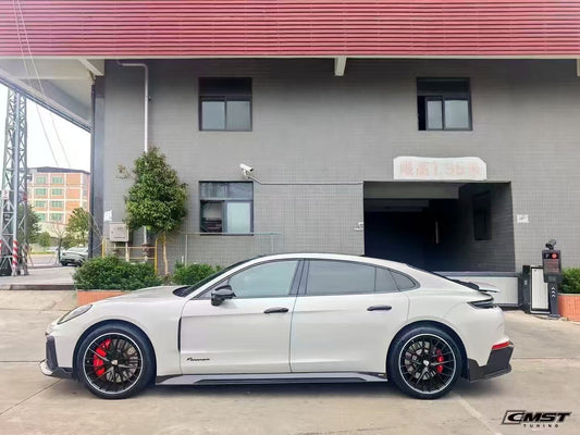 Porsche Panamera 976 Base 4 4S E-Hybird 2024 (suitable for GTS and Turbo if active spoiler is deactivated) with Aftermarket Parts - Rear Spoiler Pre-preg Carbon Fiber / FRP from CMST Tuning