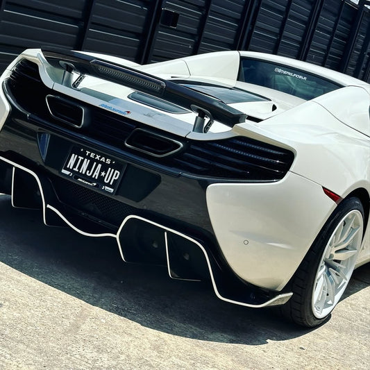 McLaren 650S 2015 2016 with Aftermarket Parts - Rear Diffuser Carbon Fiber / FRP from CMST Tuning