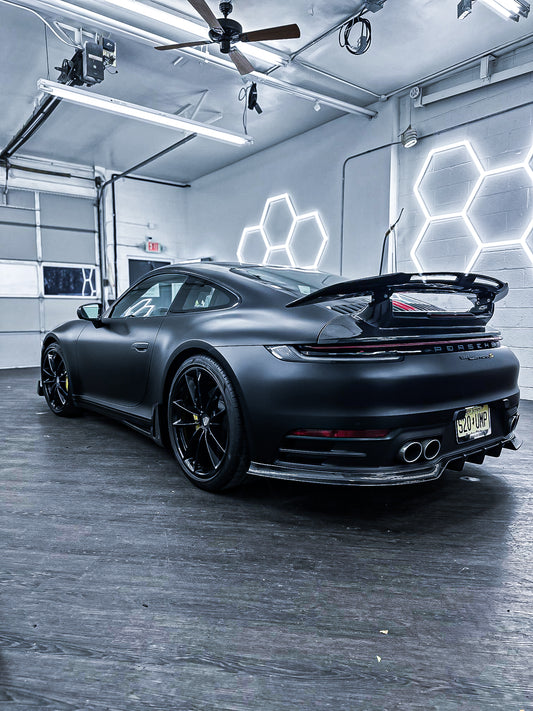 Porsche 992 992.1 Carrera Base/S/T/4/4S/Targa 4/Targa 4S/GTS 2020 2021 2022 2023 2024 with Aftermarket Parts - Sport & Non-Sport Design Aerokit Package Rear Diffuser Carbon Fiber / FRP from CMST Tuning