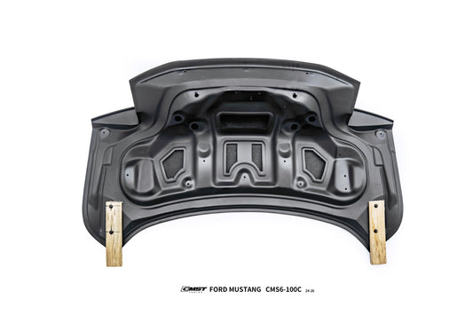 Ford Mustang S650 2.3 Ecoboost 5.0 GT Dark Horse 2024-ON with Aftermarket Parts - Rear Ducktail Trunk Lid Carbon Fiber / FRP from CMST Tuning