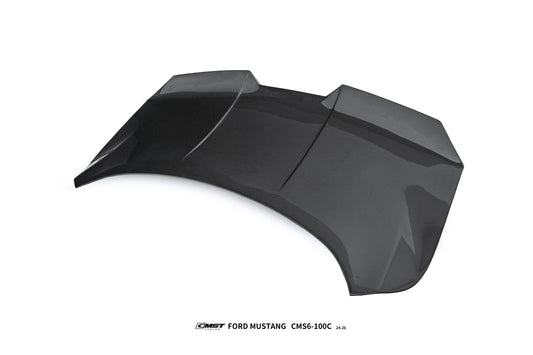 Ford Mustang S650 2.3 Ecoboost 5.0 GT Dark Horse 2024-ON with Aftermarket Parts - Rear Ducktail Trunk Lid Carbon Fiber / FRP from CMST Tuning