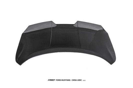 Ford Mustang S650 2.3 Ecoboost 5.0 GT Dark Horse 2024-ON with Aftermarket Parts - Rear Ducktail Trunk Lid Carbon Fiber / FRP from CMST Tuning