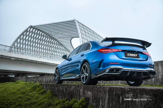 Mercedes Benz C-Class C63 C43 AMG C300 W206 2021-ON with Aftermarket Parts - Rear Wing Carbon Fiber / FRP from CMST Tuning