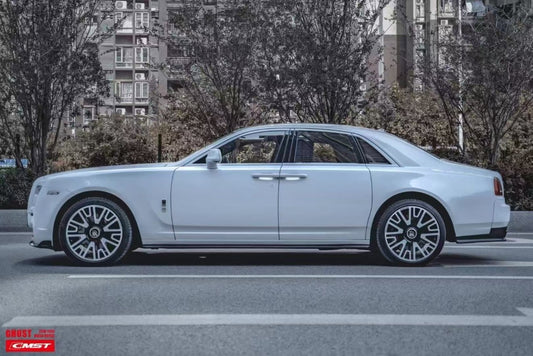 Rolls-Royce Ghost First Generation Series II 2015 2016 2017 2018 2019 2020 with Aftermarket Parts - Side Skirts Carbon Fiber / FRP from CMST Tuning
