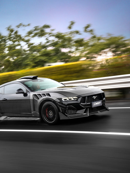 Ford Mustang S650 2.3 Ecoboost 5.0 GT Dark Horse 2024-ON with Aftermarket Parts - Roof Scoop Carbon Fiber / FRP from CMST Tuning