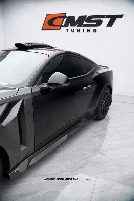 Ford Mustang S650 2.3 Ecoboost 5.0 GT Dark Horse 2024-ON with Aftermarket Parts - Roof Scoop Carbon Fiber / FRP from CMST Tuning