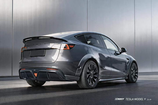 Tesla Model Y Performance AWD Long Range RWD Standard 2020 2021 2022 2023 2024 with Aftermarket Parts -V1 Side Skirts Carbon Fiber / FRP from CMST Tuning