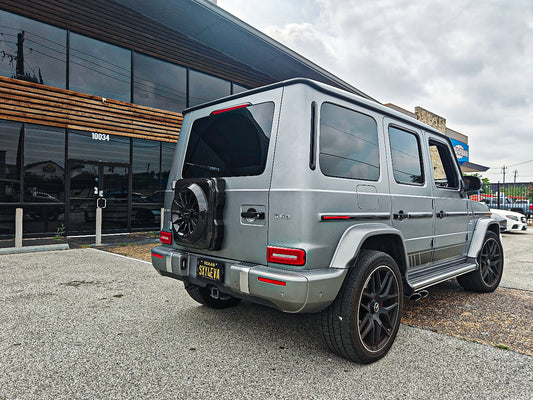 Mercedes Benz G-Class G63 AMG G550 W463A W464 2019 2020 2021 2022 2023 2024 with Aftermarket Parts - Spare Tire Cover Carbon Fiber / FRP from CMST Tuning
