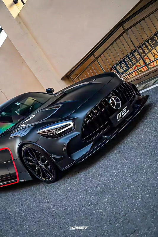 Benz AMG GT GTS GTC GTR C190 2016-2021 (designed to work with CMST Black Series Style Front Bumper, small wider lips would need to be shaved off for fitment with OEM width bumper) with Aftermarket Parts - Front Fenders Carbon Fiber / FRP from CMST Tuning