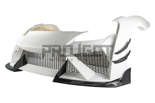 Subaru BRZ ZD8 & Toyota GR86 ZN8 2022-ON with Aftermarket Parts - PROJECT WIDEBODY Front Bumper Canards Carbon Fiber / FRP from CMST Tuning