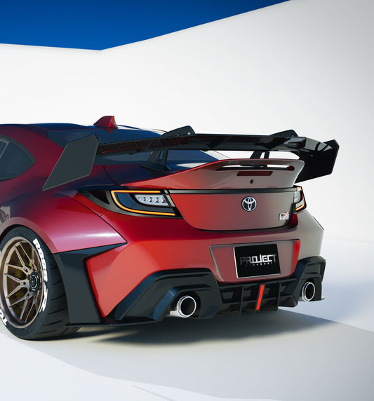 Subaru BRZ ZD8 2022-ON & Toyota GR86 ZN8 2022-ON with Aftermarket Parts - PROJECT WIDEBODY Rear Diffuser Carbon Fiber / FRP from CMST Tuning