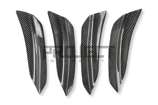 Subaru BRZ ZD8 & Toyota GR86 ZN8 2022-ON with Aftermarket Parts - PROJECT WIDEBODY Front Bumper Canards Carbon Fiber / FRP from CMST Tuning