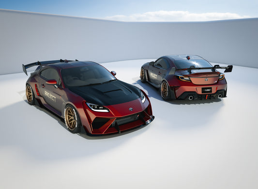 Subaru BRZ ZD8 2022-ON & Toyota GR86 ZN8 2022-ON with Aftermarket Parts - PROJECT WIDEBODY Rear Diffuser Carbon Fiber / FRP from CMST Tuning