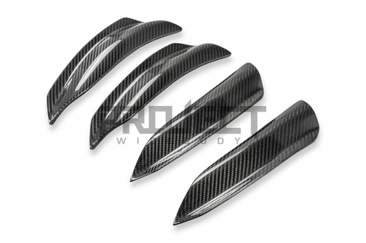 Subaru BRZ ZD8 & Toyota GR86 ZN8 2022-ON with Aftermarket Parts - PROJECT WIDEBODY Front Bumper Canards Carbon Fiber / FRP from CMST Tuning