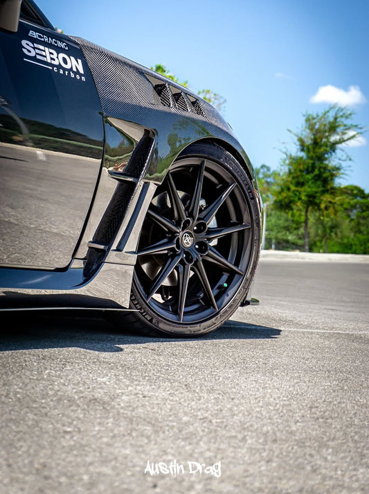 Subaru BRZ ZD8 & Toyota GR86 ZN8 2022 2023 2024 with Aftermarket Parts - Front Fenders Pre-preg Carbon Fiber from CMST Tuning