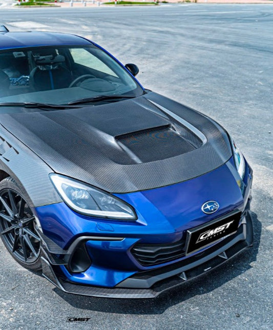 Subaru BRZ ZD8 2022 2023 2024 with Aftermarket Parts - V1 Style Front Lip Carbon Fiber from CMST Tuning