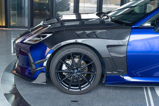 Subaru BRZ ZD8 & Toyota GR86 ZN8 2022 2023 2024 with Aftermarket Parts - Front Fenders Carbon Fiber from CMST Tuning