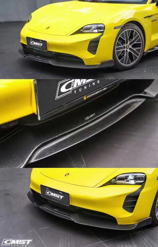 Porsche Taycan 9J1 Sedan RWD/4S/GTS/Turbo/Turbo S 2020-ON with Aftermarket Parts - Widebody Wheel Arches Carbon Fiber / FRP from CMST Tuning