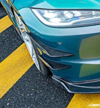 Tesla Model 3 Highland 2024-ON with Aftermarket Parts - Front Canards Carbon Fiber from CMST Tuning