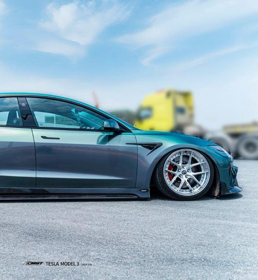 Tesla Model 3 Highland / Performance 2024-ON with Aftermarket Parts - Fender Trim Carbon Fiber from CMST Tuning