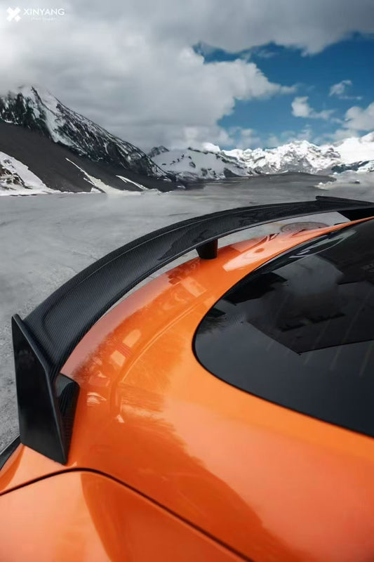 Tesla Model 3 Highland / Performance 2024-ON with Aftermarket Parts - V1 Style Rear Spoiler Carbon Fiber from CMST Tuning