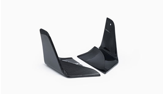 Tesla Model 3 Performance 2024-ON with Aftermarket Parts - V2 Rear Diffuser & Canards Carbon Fiber / FRP from CMST Tuning