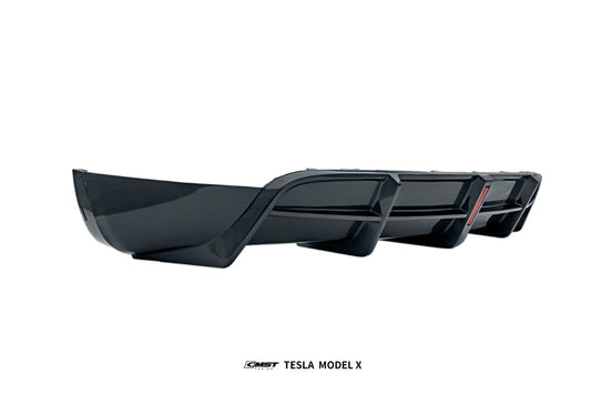 Tesla Model X 2022-ON with Aftermarket Parts - V2 Rear Diffuser FRP / Carbon Fiber from CMST Tuning