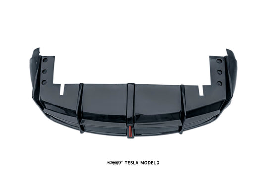 Tesla Model X 2022-ON with Aftermarket Parts - V2 Rear Diffuser FRP / Carbon Fiber from CMST Tuning