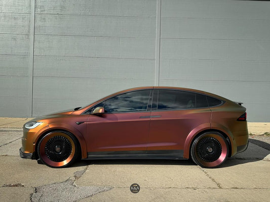 CMST Tuning Carbon Fiber Side Skirts for Tesla Model X 2022-ON