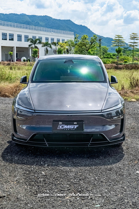 Tesla Model Y Juniper 2026-ON with Aftermarket Parts - V2 Front Lip ABS from CMST Tuning