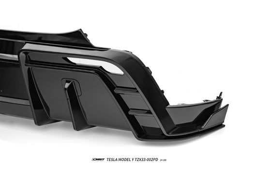 Tesla Model Y Juniper 2026-ON with Aftermarket Parts - V5 Rear Diffuser PP Polypropylene from CMST Tuning